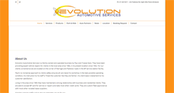 Desktop Screenshot of evolutionautomotive.com.au